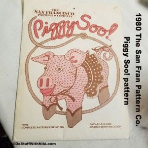 1980 The San Fran Pattern Co. Piggy Soo! pattern Pat042